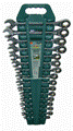 Набор ключей комбинированных трещоточных 8-24мм, 16 пр. в Кандапоге